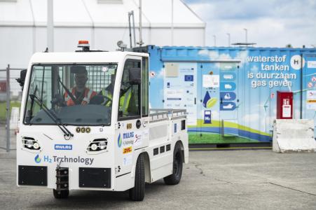 WaterstofNet and VIL realize demo with hydrogen-powered ground support equipment at Brussels Airport